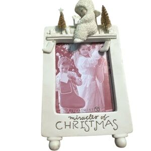 Department 56 White Christmas Snow Babies Frame